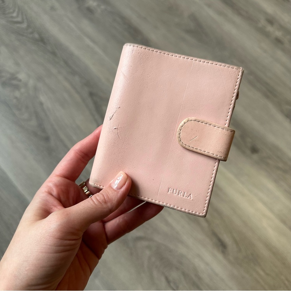 3 for $20 | Furla Blush Pink Leather Wallet | Previously Loved